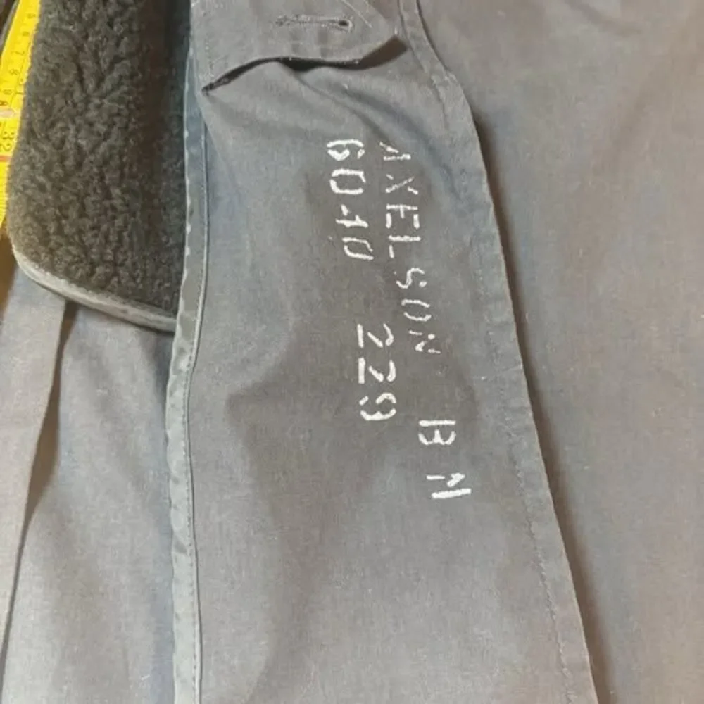 Vintage Military All Weather Trench Coat DSCP Removable Lining Navy Black 46L